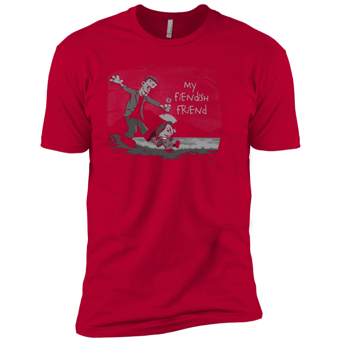 T-Shirts Red / X-Small My Fiendish Friend Men's Premium T-Shirt