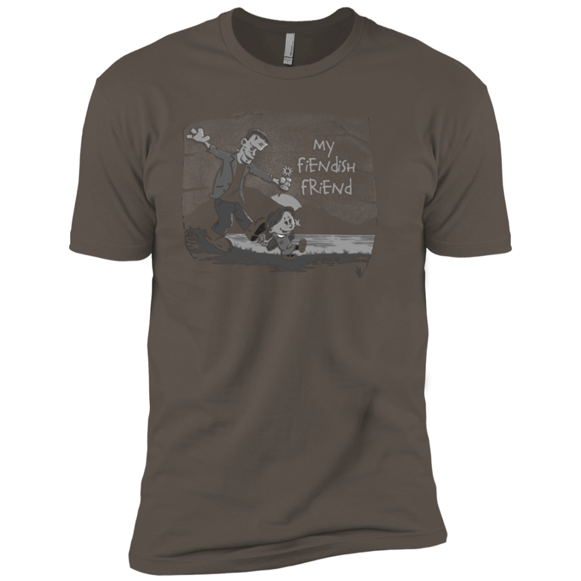 T-Shirts Warm Grey / X-Small My Fiendish Friend Men's Premium T-Shirt