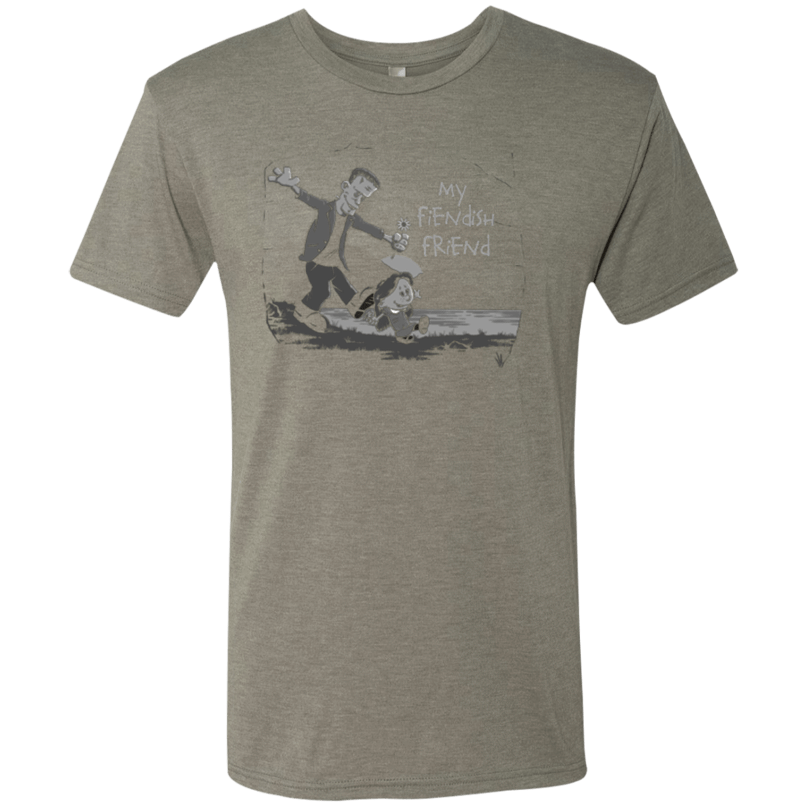 T-Shirts Venetian Grey / Small My Fiendish Friend Men's Triblend T-Shirt
