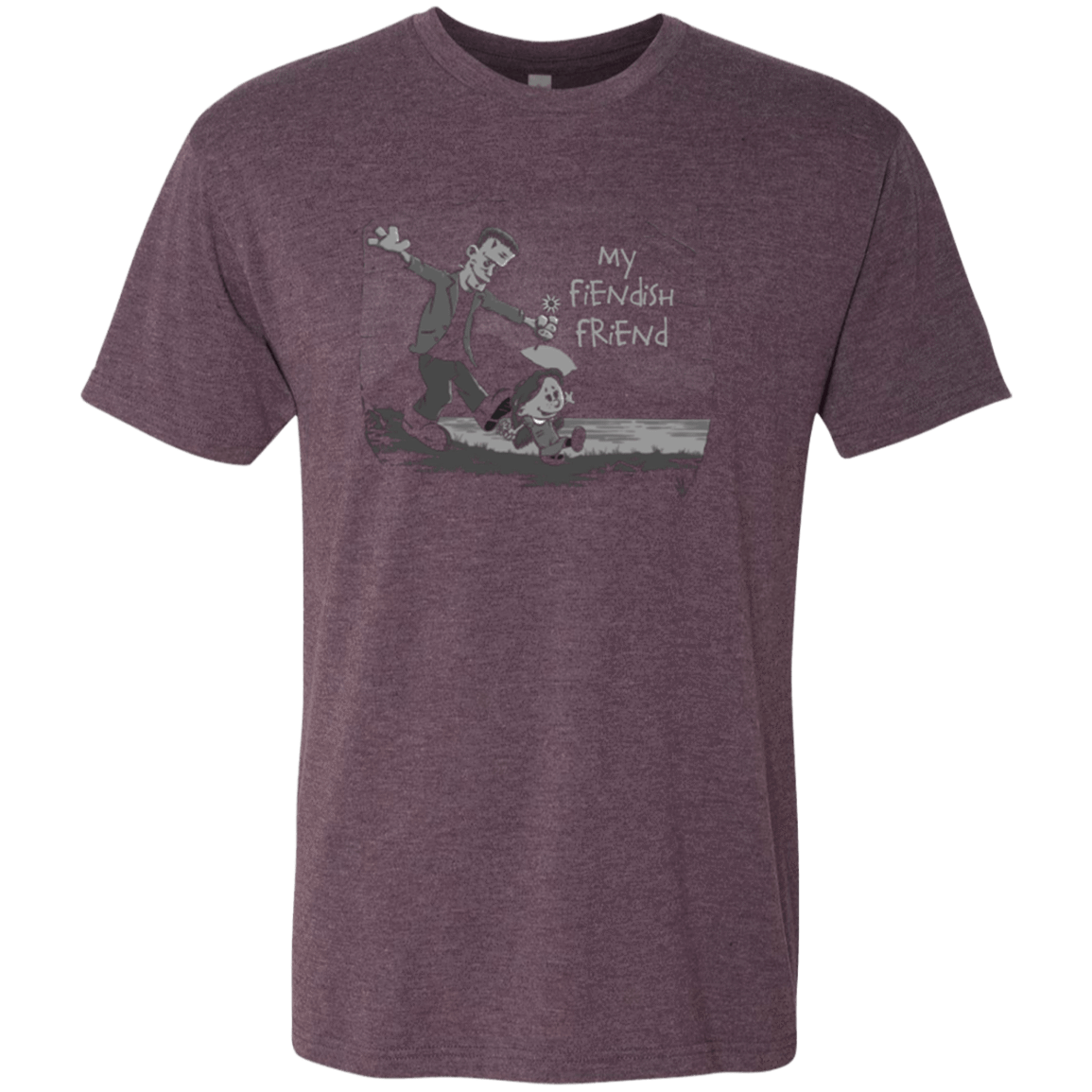 T-Shirts Vintage Purple / Small My Fiendish Friend Men's Triblend T-Shirt
