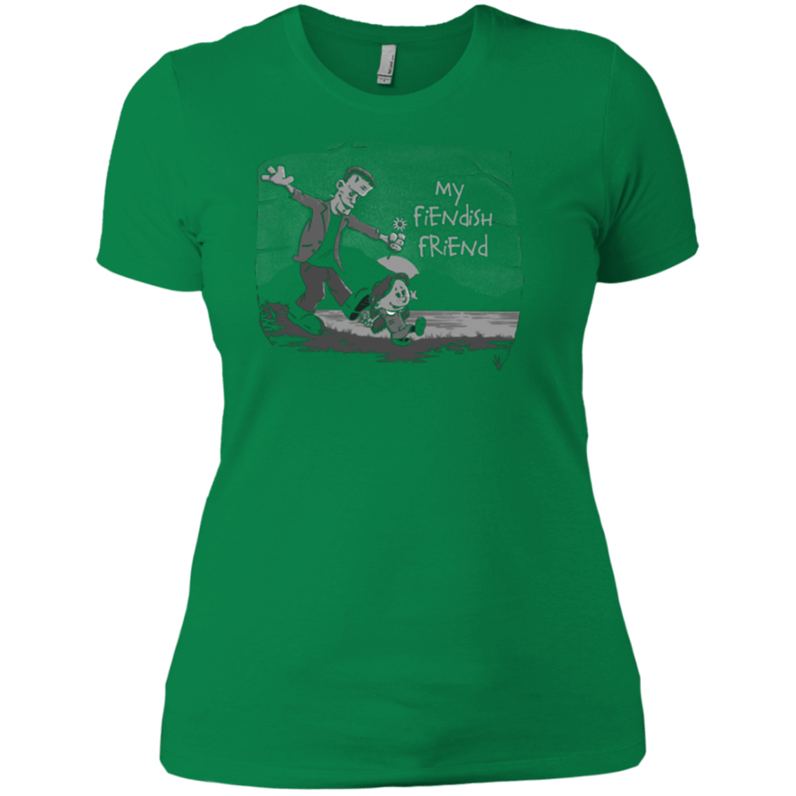 T-Shirts Kelly Green / X-Small My Fiendish Friend Women's Premium T-Shirt