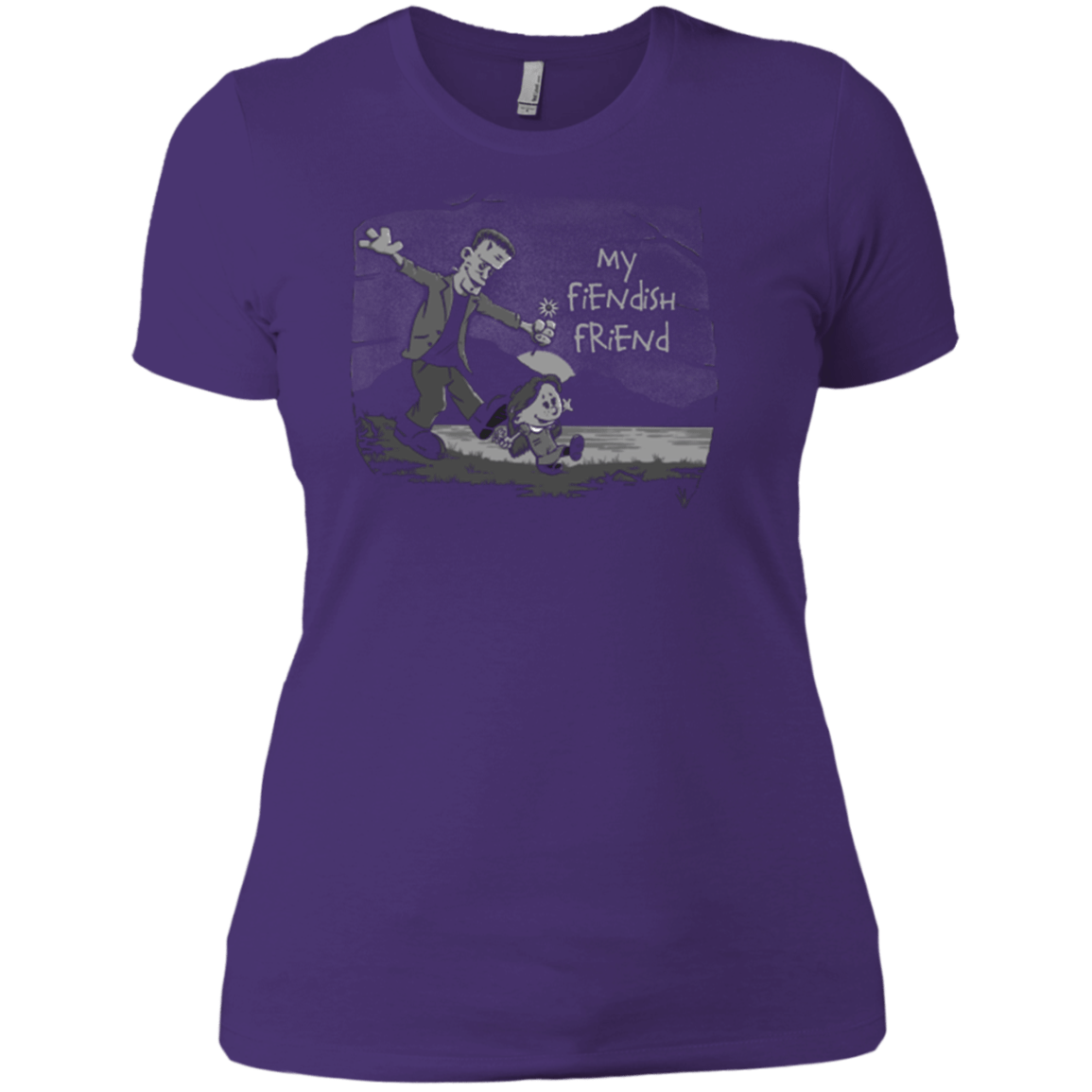 T-Shirts Purple / X-Small My Fiendish Friend Women's Premium T-Shirt