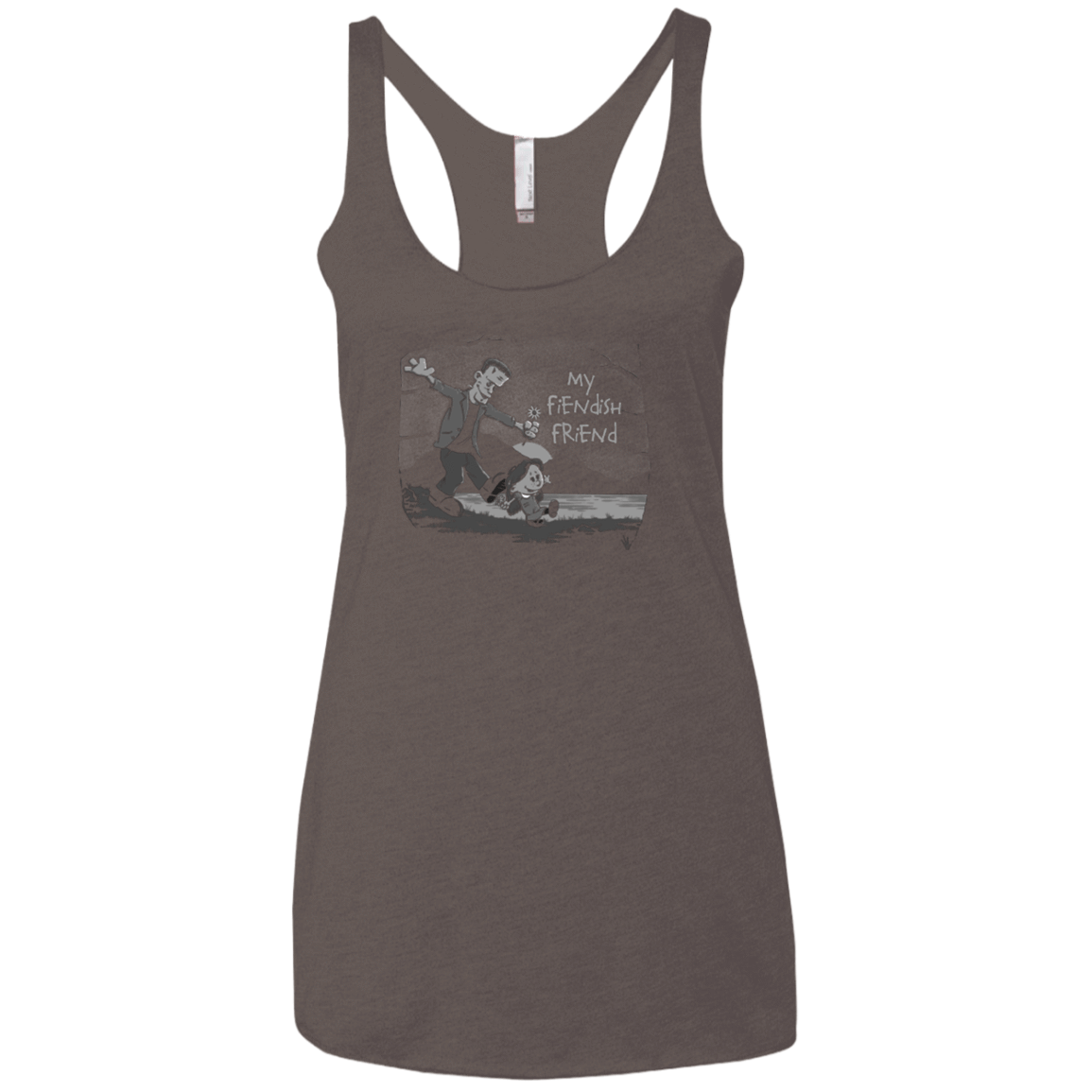T-Shirts Macchiato / X-Small My Fiendish Friend Women's Triblend Racerback Tank