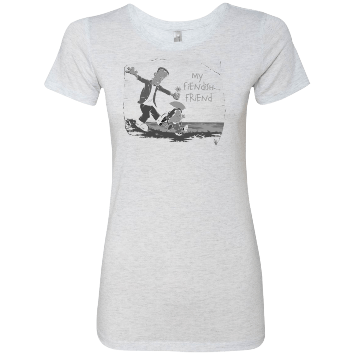 T-Shirts Heather White / Small My Fiendish Friend Women's Triblend T-Shirt