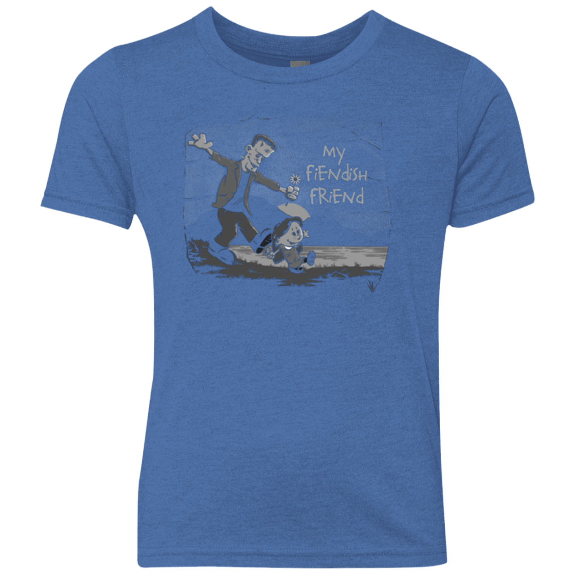 T-Shirts Vintage Royal / YXS My Fiendish Friend Youth Triblend T-Shirt