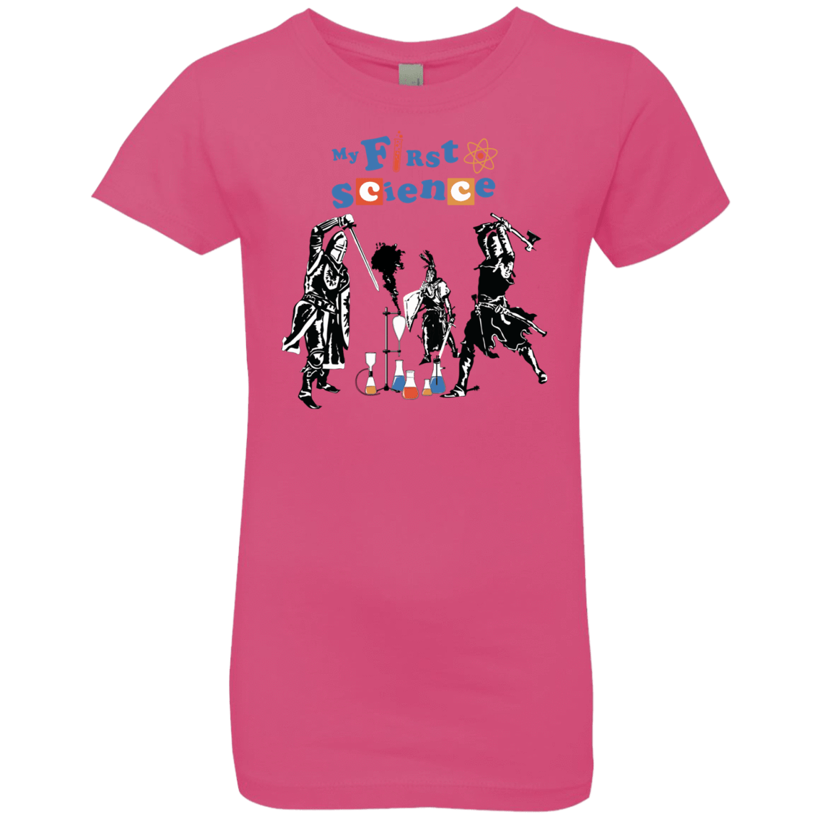 T-Shirts Hot Pink / YXS My First Science Girls Premium T-Shirt