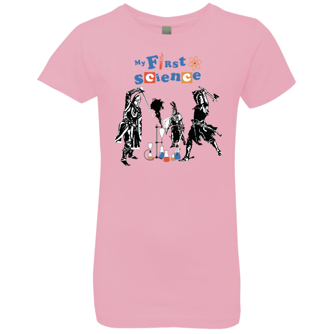 T-Shirts Light Pink / YXS My First Science Girls Premium T-Shirt