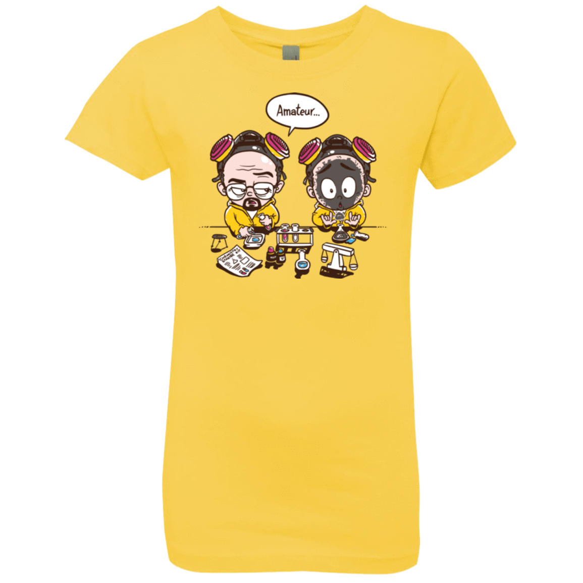 T-Shirts Vibrant Yellow / YXS My First Science kit Girls Premium T-Shirt