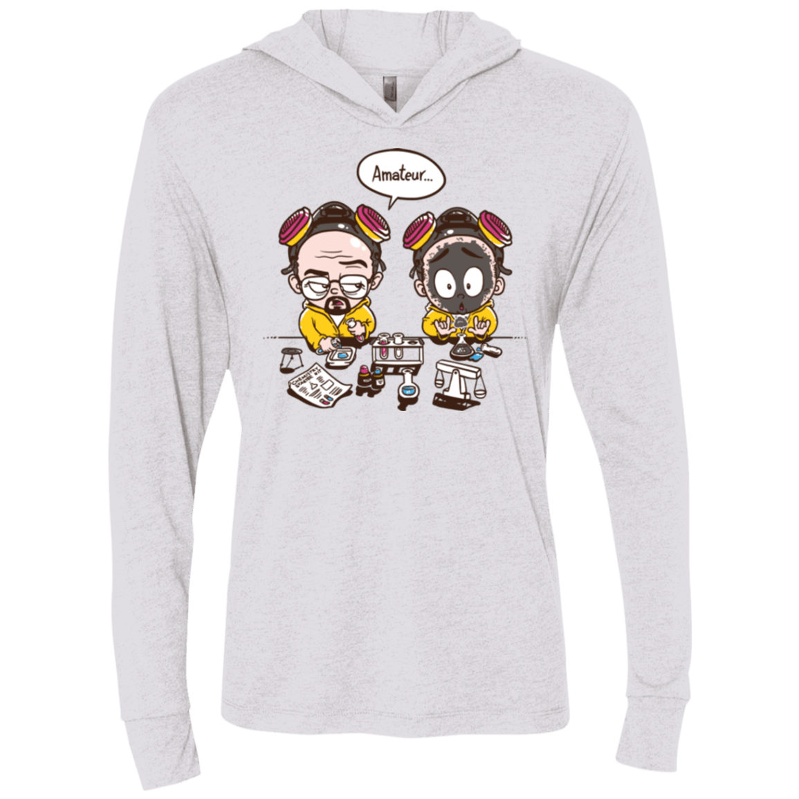 T-Shirts Heather White / X-Small My First Science kit Triblend Long Sleeve Hoodie Tee