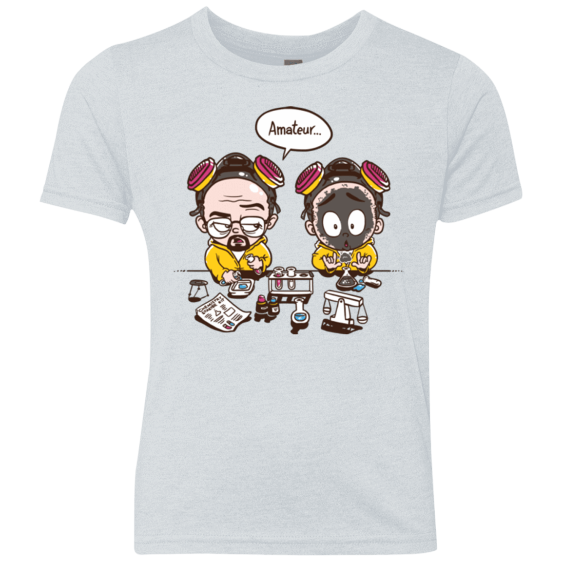 T-Shirts Heather White / YXS My First Science kit Youth Triblend T-Shirt