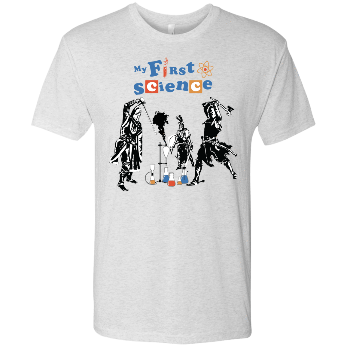 T-Shirts Heather White / S My First Science Men's Triblend T-Shirt