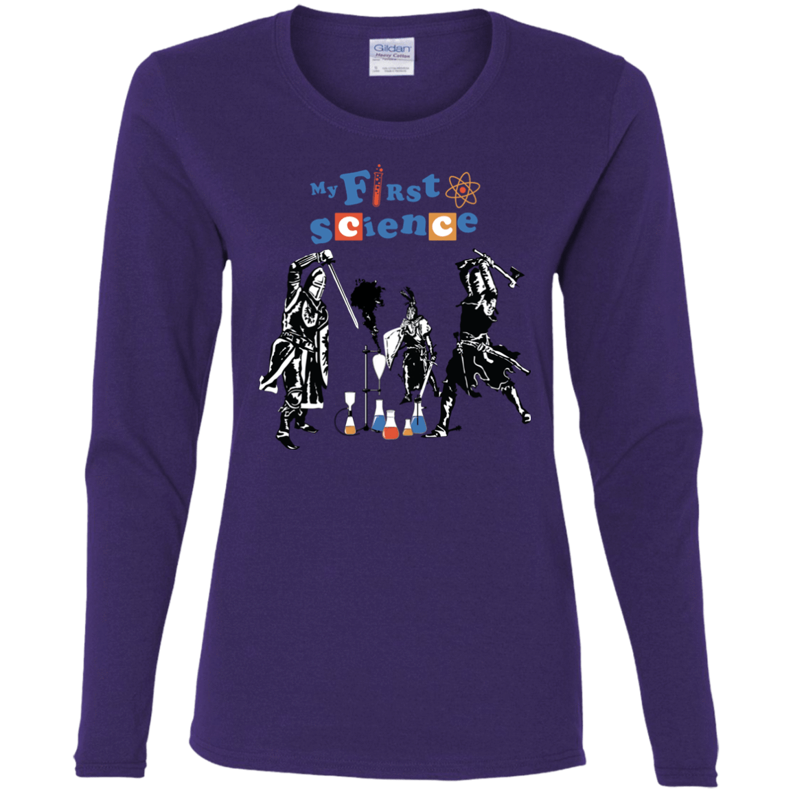 T-Shirts Purple / S My First Science Women's Long Sleeve T-Shirt