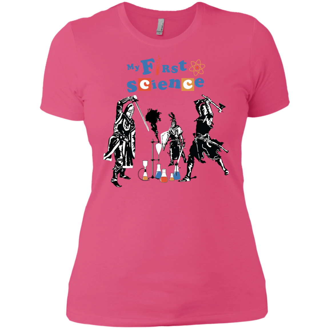 T-Shirts Hot Pink / X-Small My First Science Women's Premium T-Shirt