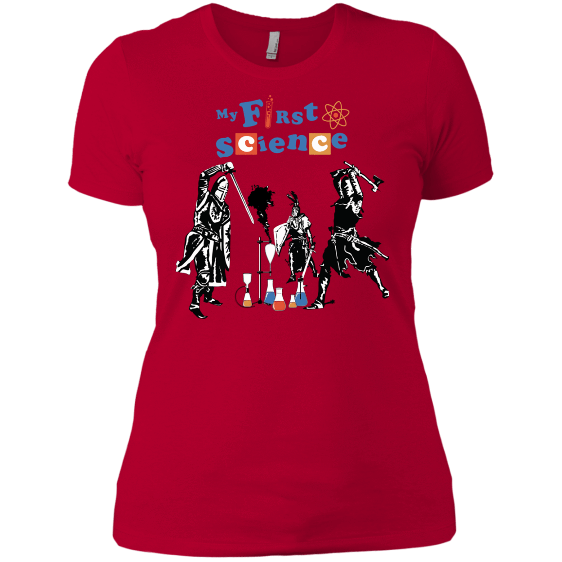 T-Shirts Red / X-Small My First Science Women's Premium T-Shirt