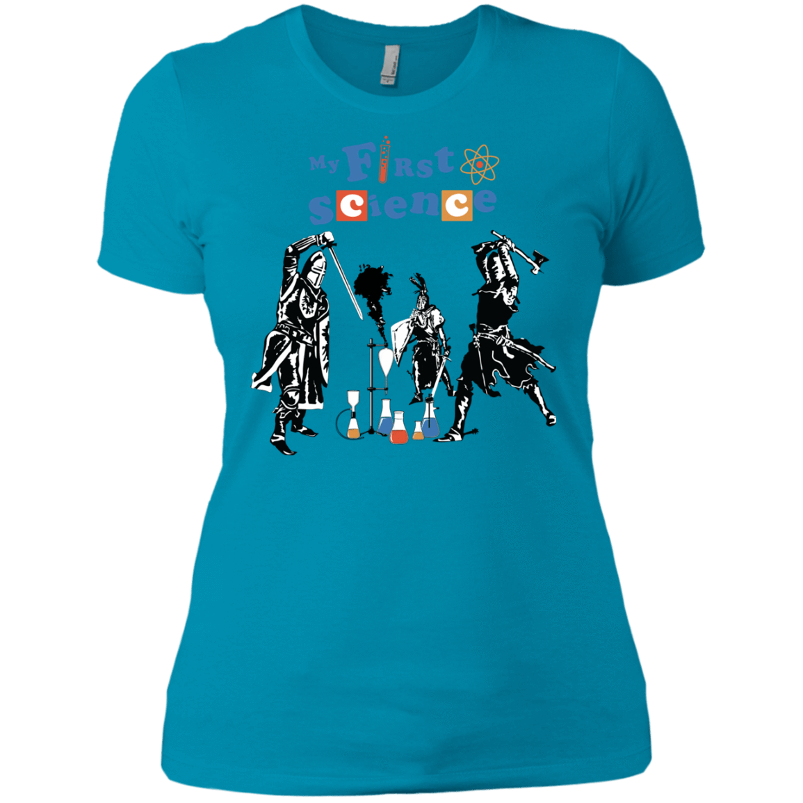 T-Shirts Turquoise / X-Small My First Science Women's Premium T-Shirt