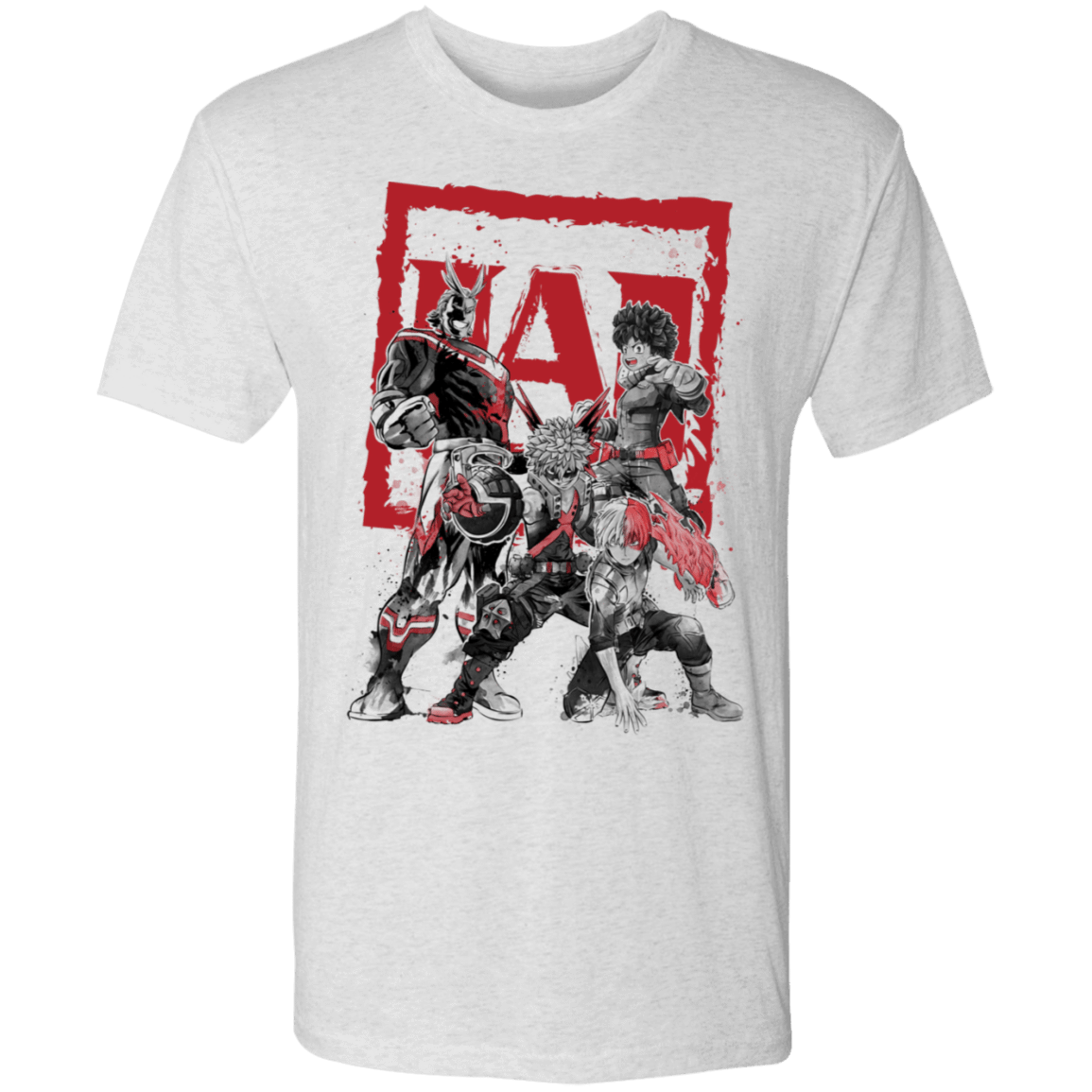 T-Shirts Heather White / S My Heroes sumi-e Men's Triblend T-Shirt