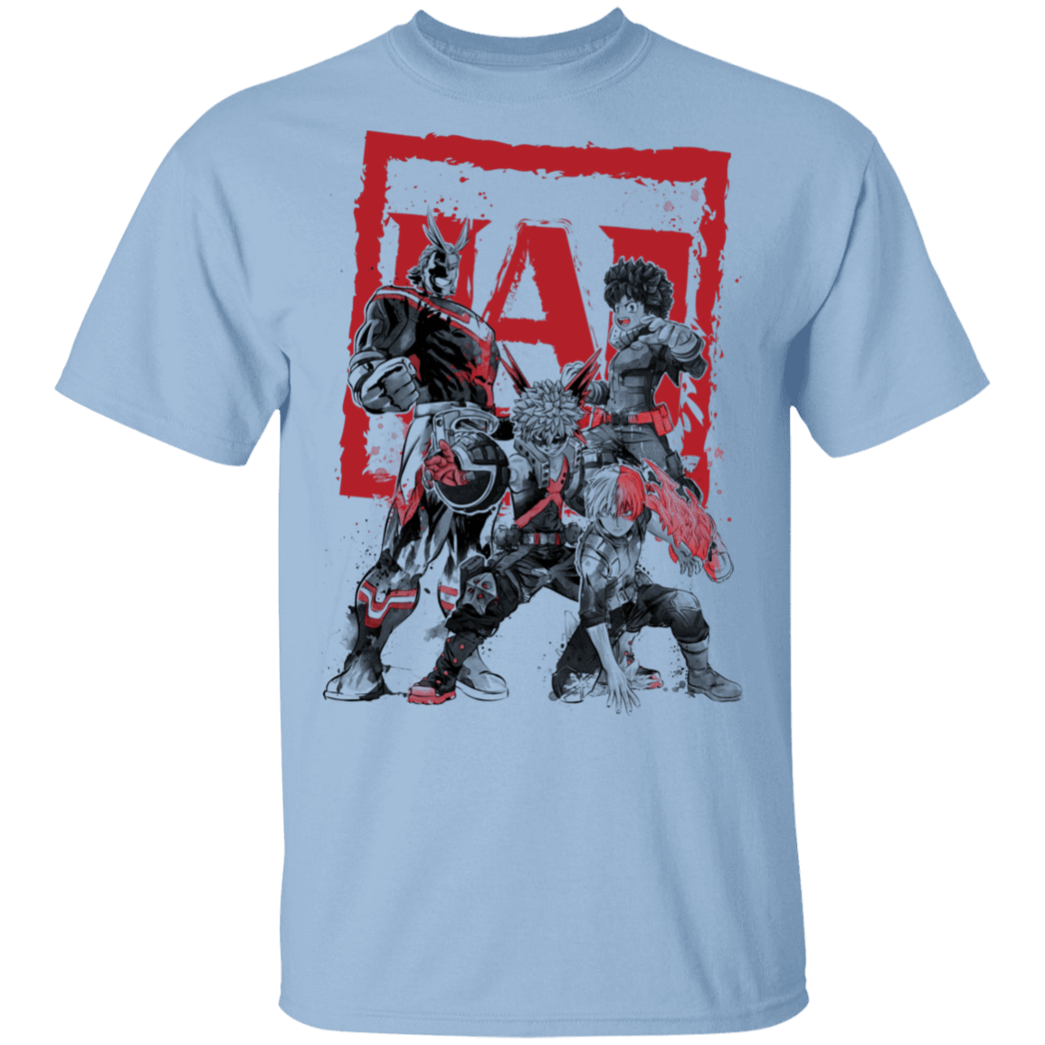 T-Shirts Light Blue / S My Heroes sumi-e T-Shirt