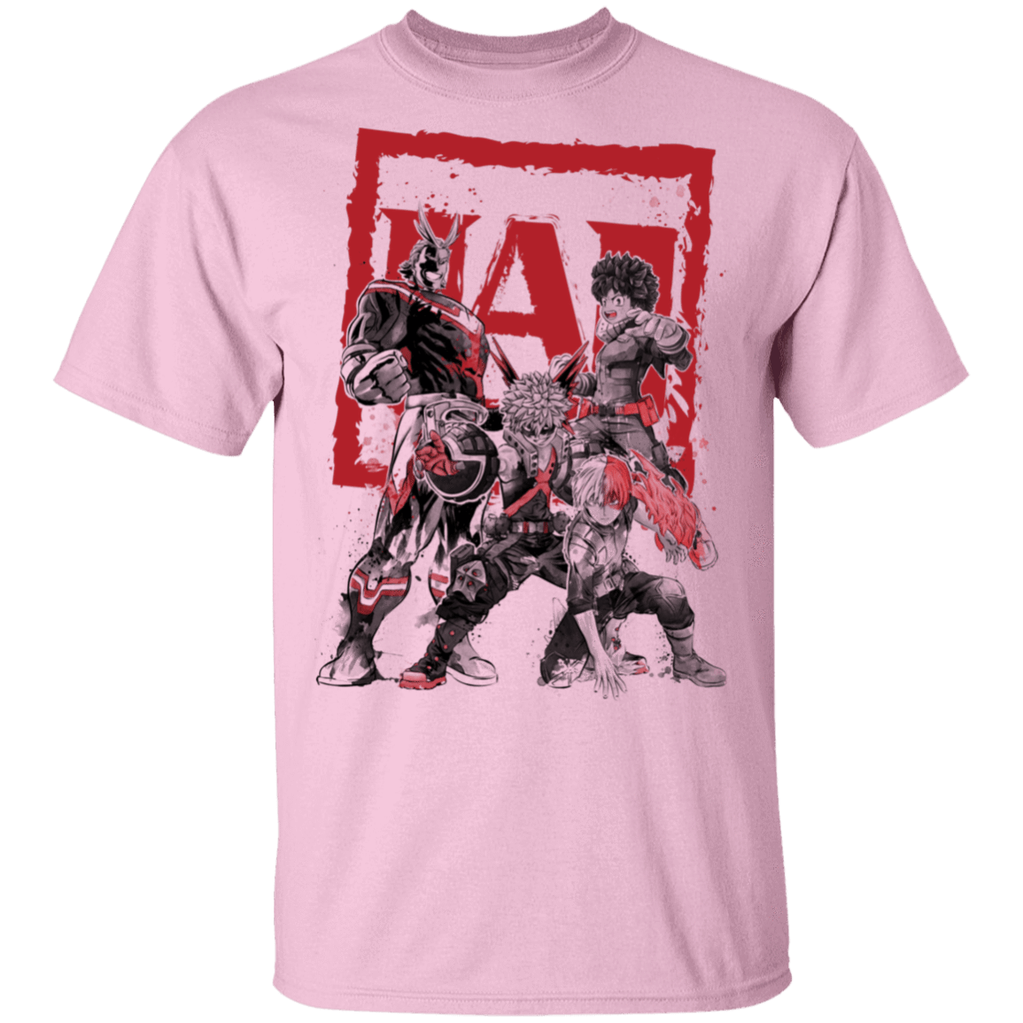 T-Shirts Light Pink / S My Heroes sumi-e T-Shirt