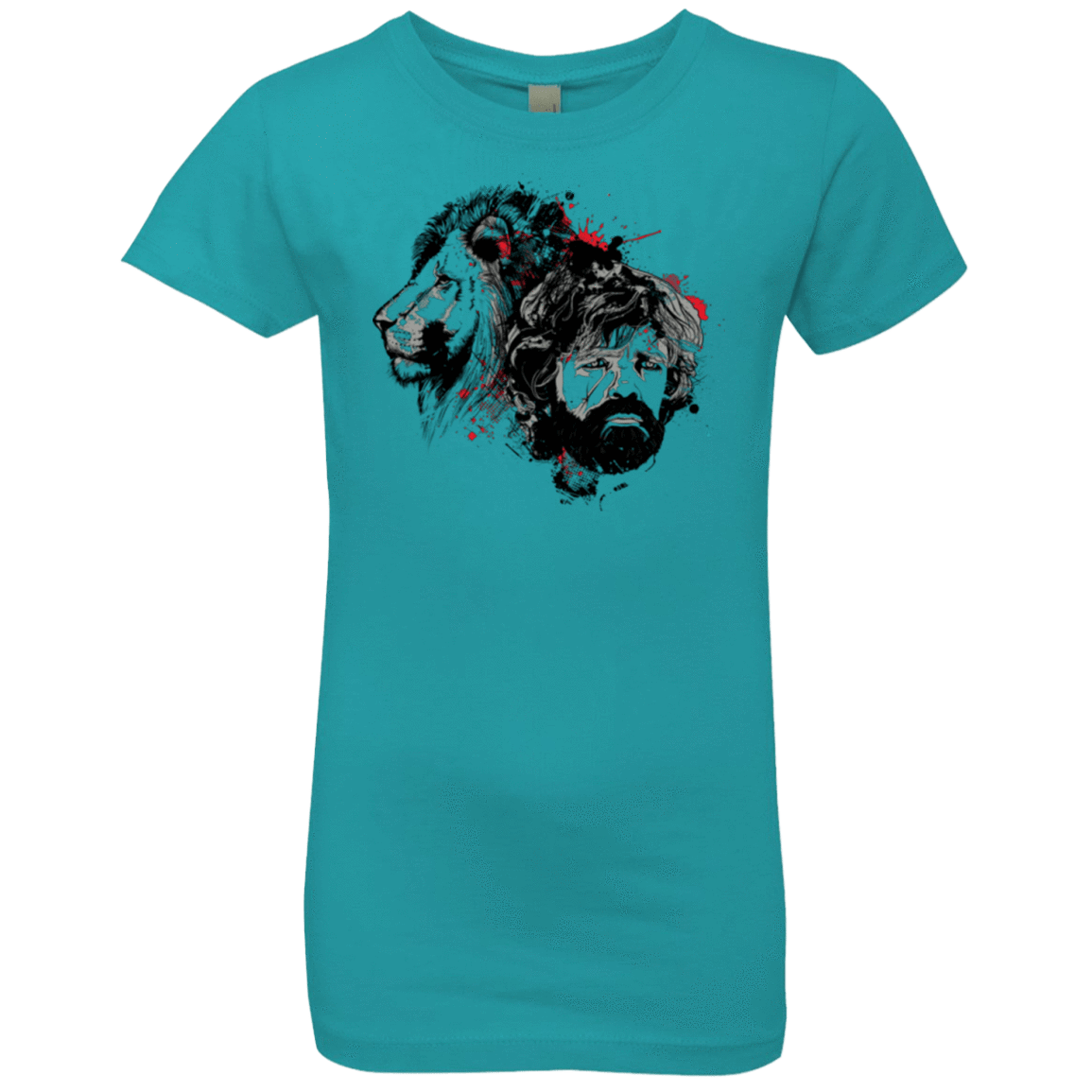 T-Shirts Tahiti Blue / YXS MY LION Girls Premium T-Shirt