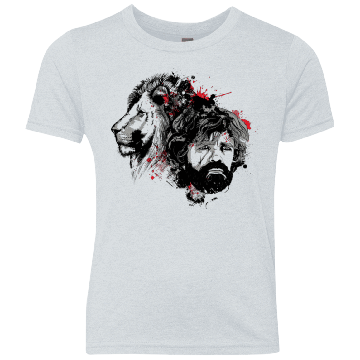 T-Shirts Heather White / YXS MY LION Youth Triblend T-Shirt