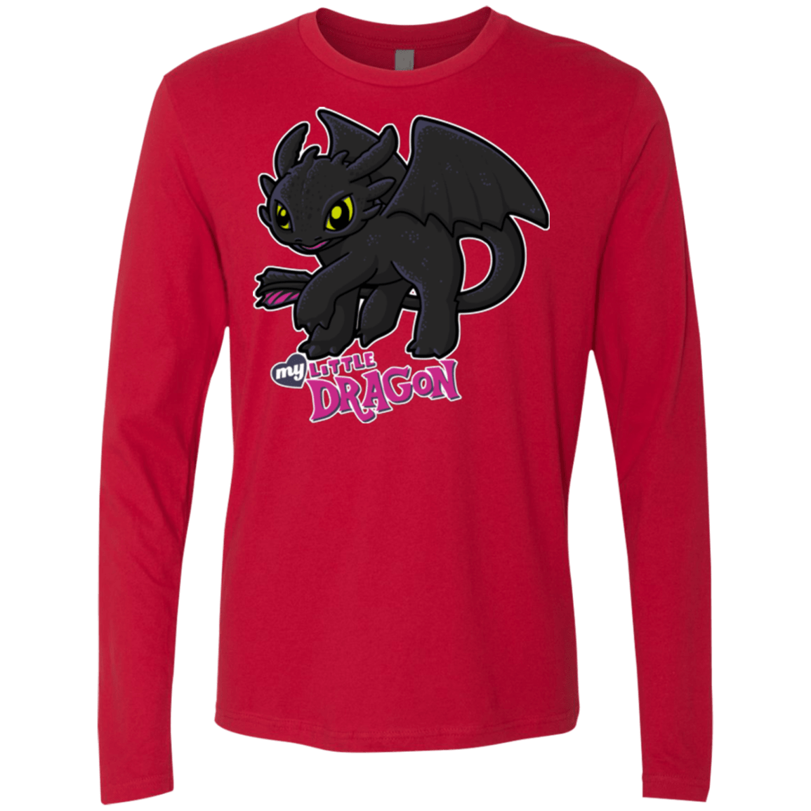 T-Shirts Red / Small MY LITTLE DRAGON Men's Premium Long Sleeve