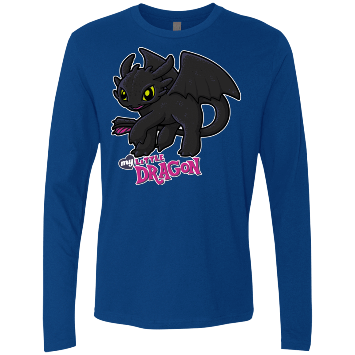 T-Shirts Royal / Small MY LITTLE DRAGON Men's Premium Long Sleeve