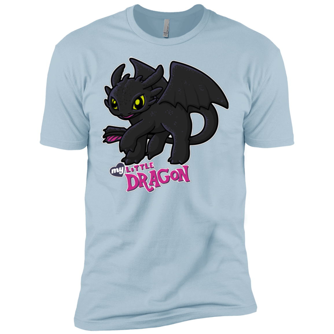 T-Shirts Light Blue / X-Small MY LITTLE DRAGON Men's Premium T-Shirt