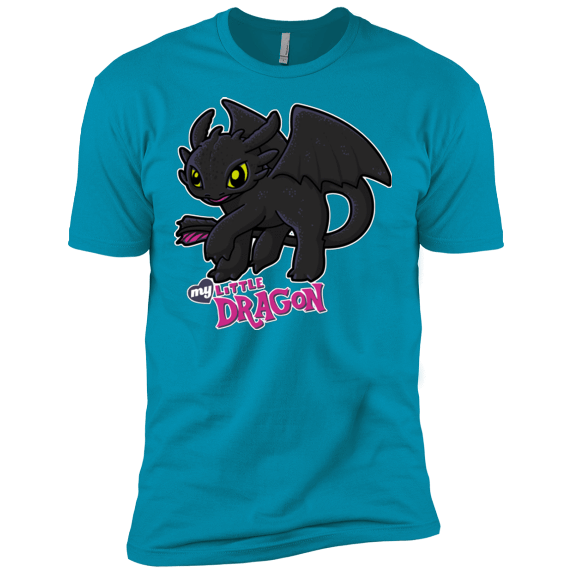 T-Shirts Turquoise / X-Small MY LITTLE DRAGON Men's Premium T-Shirt