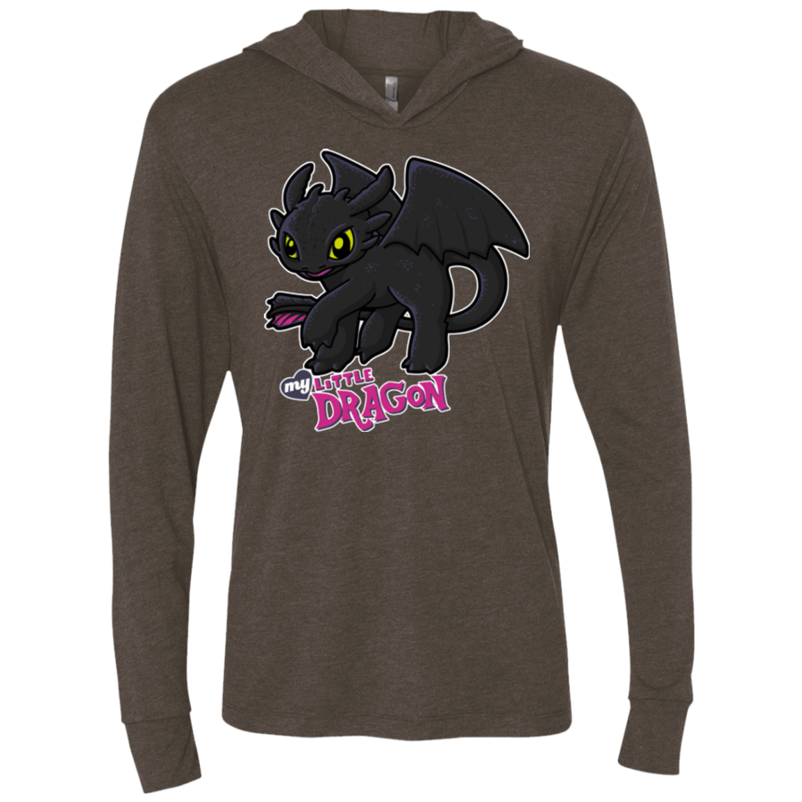 T-Shirts MY LITTLE DRAGON Triblend Long Sleeve Hoodie Tee