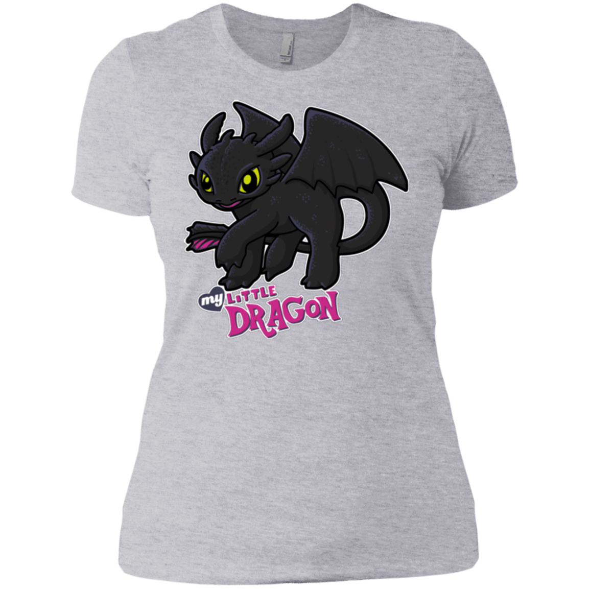 T-Shirts Heather Grey / X-Small MY LITTLE DRAGON Women's Premium T-Shirt