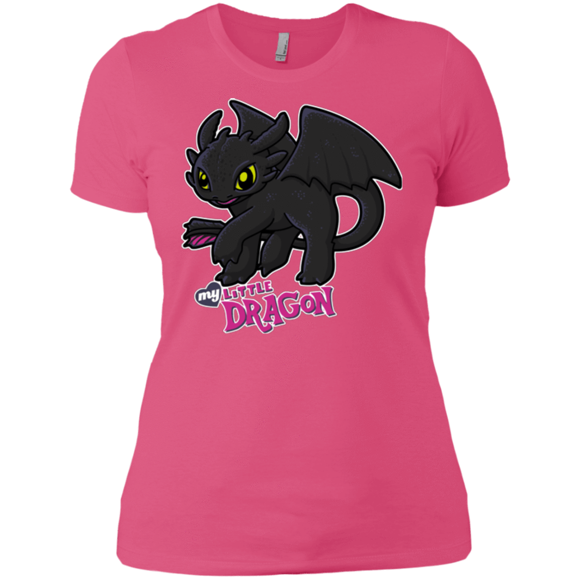 T-Shirts Hot Pink / X-Small MY LITTLE DRAGON Women's Premium T-Shirt