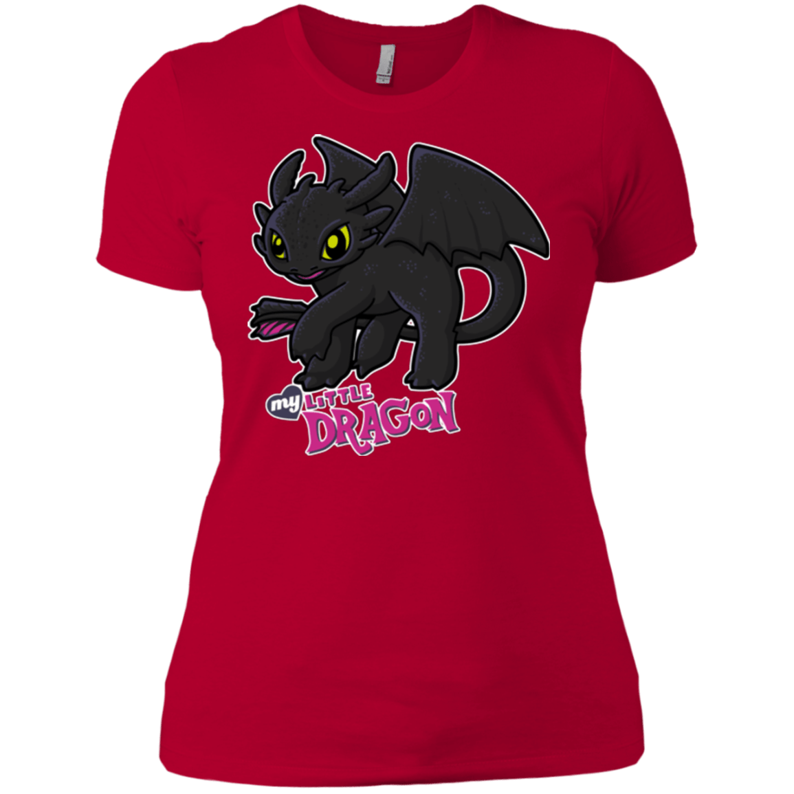 T-Shirts Red / X-Small MY LITTLE DRAGON Women's Premium T-Shirt