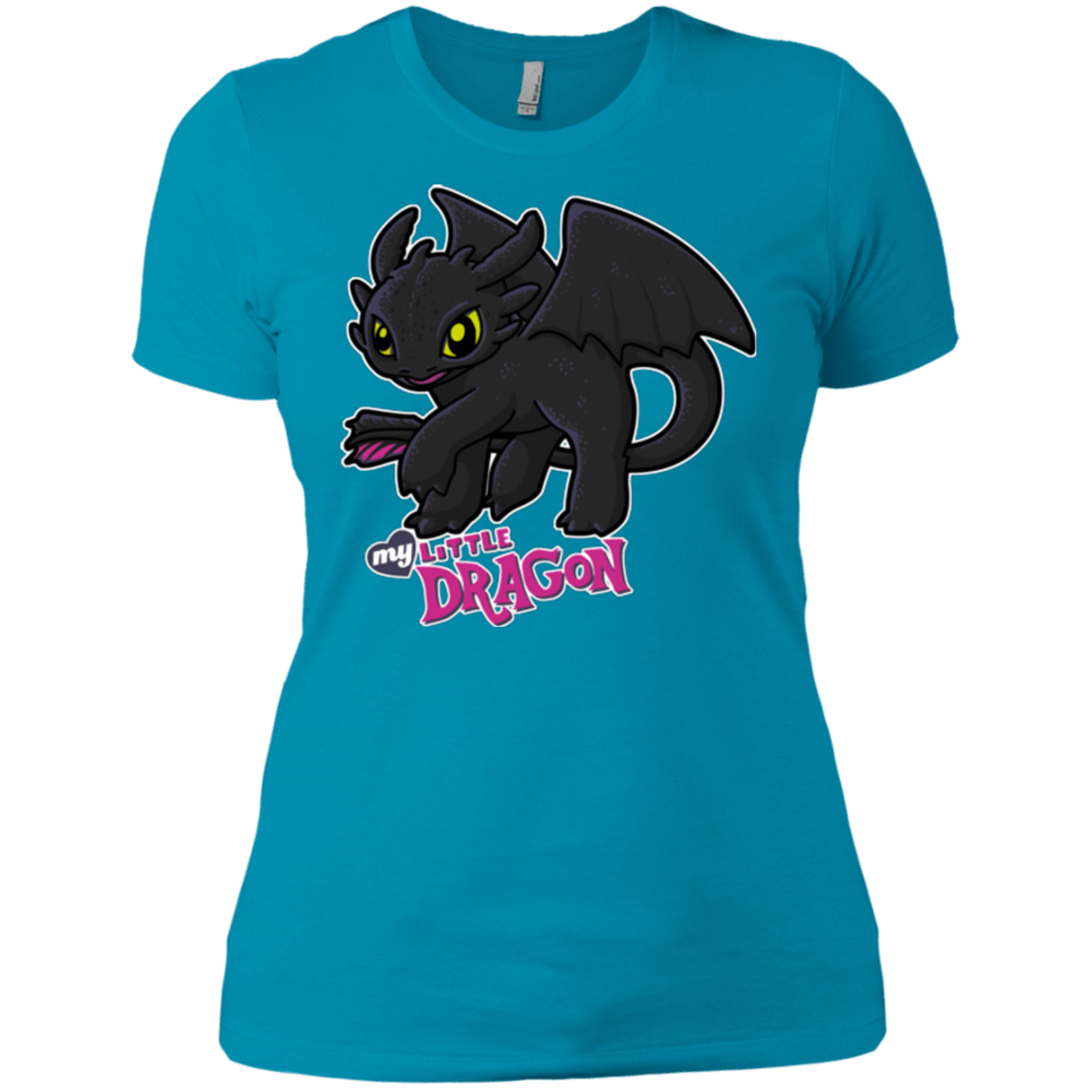 T-Shirts Turquoise / X-Small MY LITTLE DRAGON Women's Premium T-Shirt