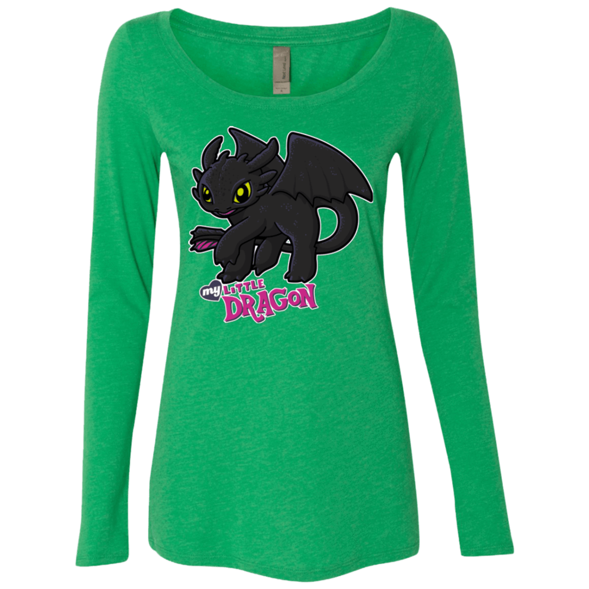 T-Shirts Envy / Small MY LITTLE DRAGON Women's Triblend Long Sleeve Shirt