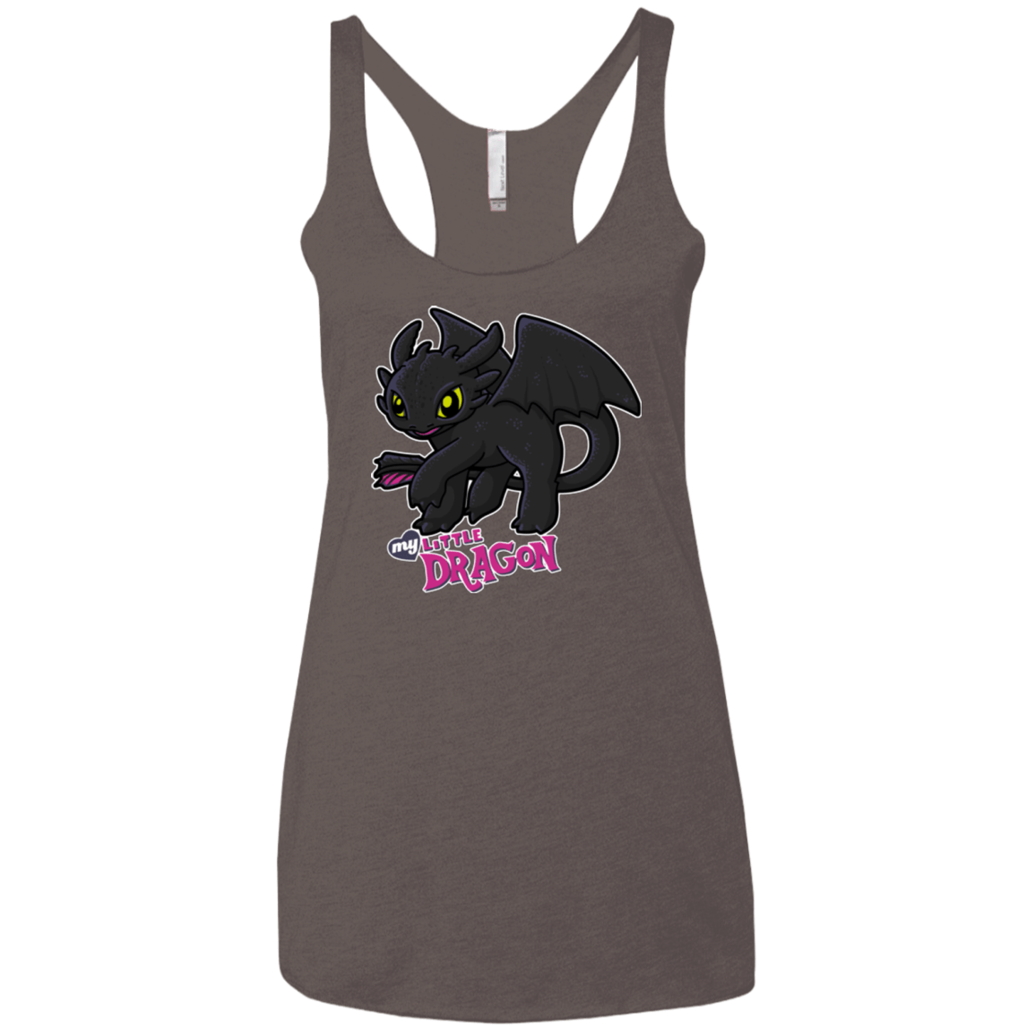T-Shirts Macchiato / X-Small MY LITTLE DRAGON Women's Triblend Racerback Tank