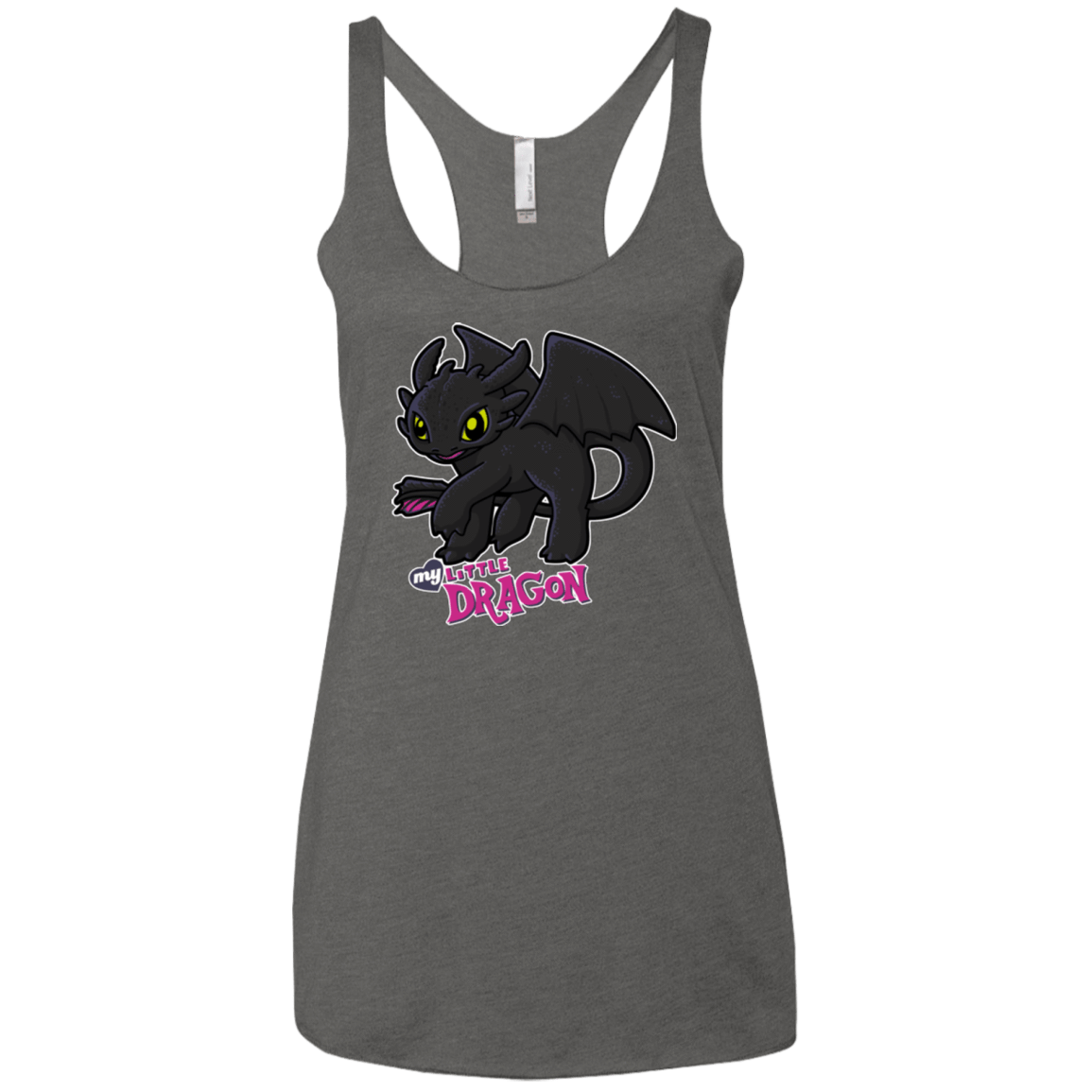 T-Shirts Premium Heather / X-Small MY LITTLE DRAGON Women's Triblend Racerback Tank