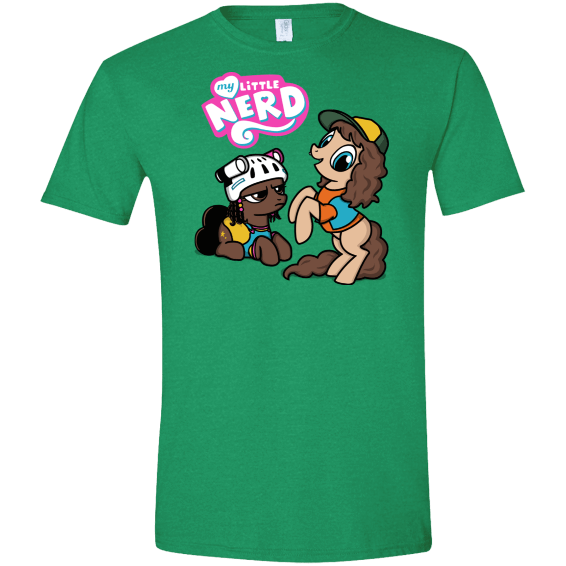 T-Shirts Heather Irish Green / S My Little Nerd Men's Semi-Fitted Softstyle