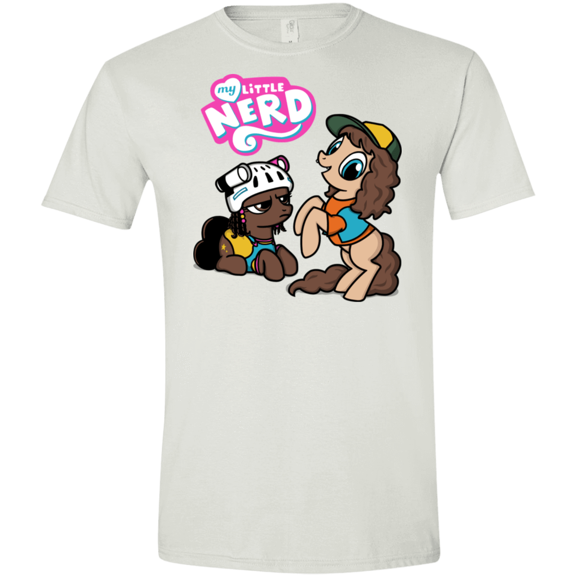 T-Shirts White / X-Small My Little Nerd Men's Semi-Fitted Softstyle