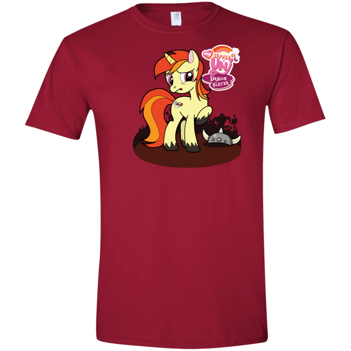 T-Shirts Cardinal Red / S My Little Uni Men's Semi-Fitted Softstyle