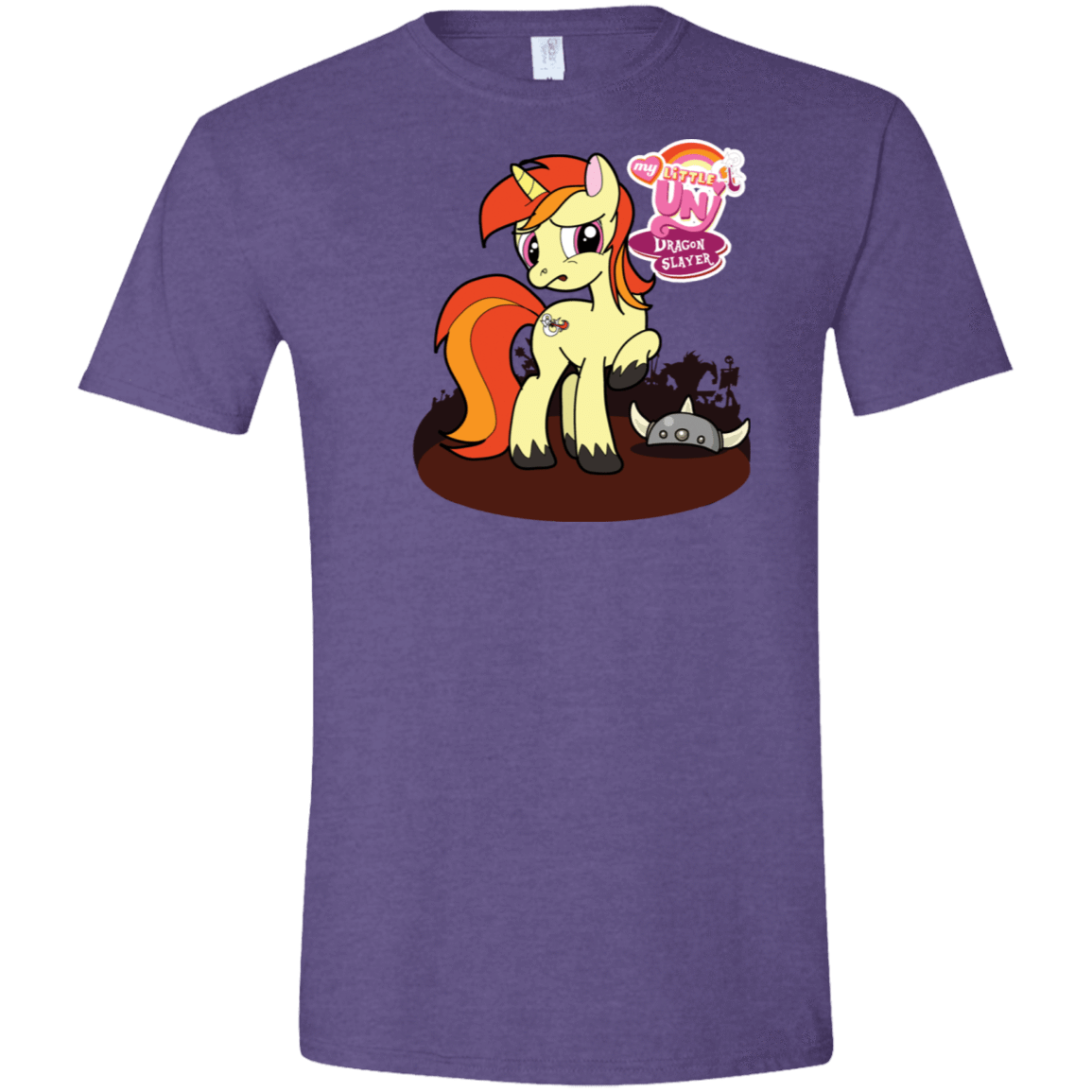 T-Shirts Heather Purple / S My Little Uni Men's Semi-Fitted Softstyle