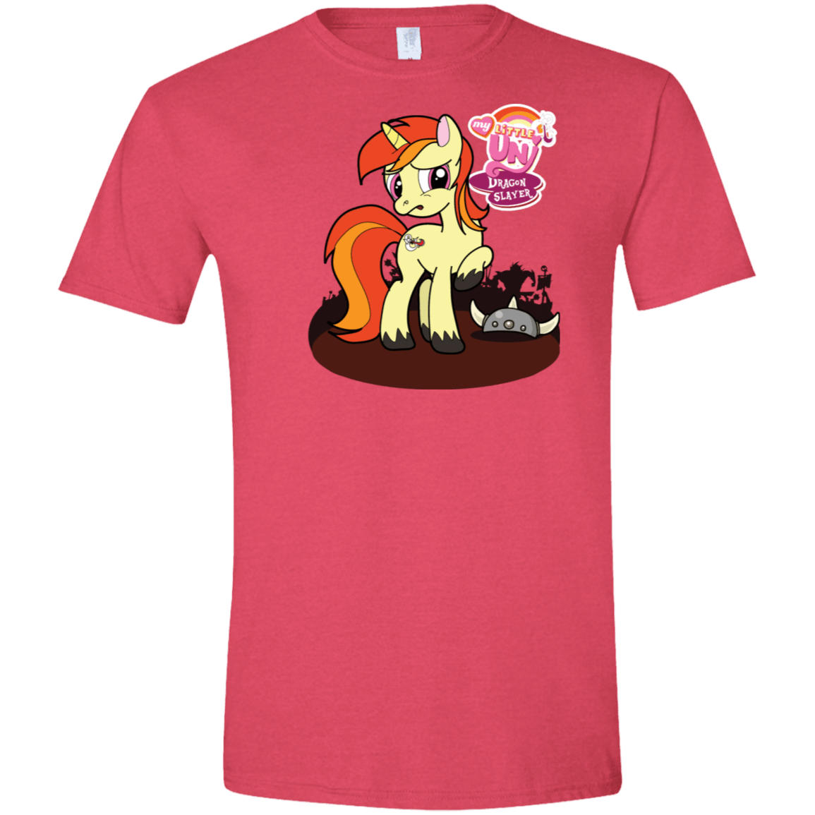 T-Shirts Heather Red / S My Little Uni Men's Semi-Fitted Softstyle