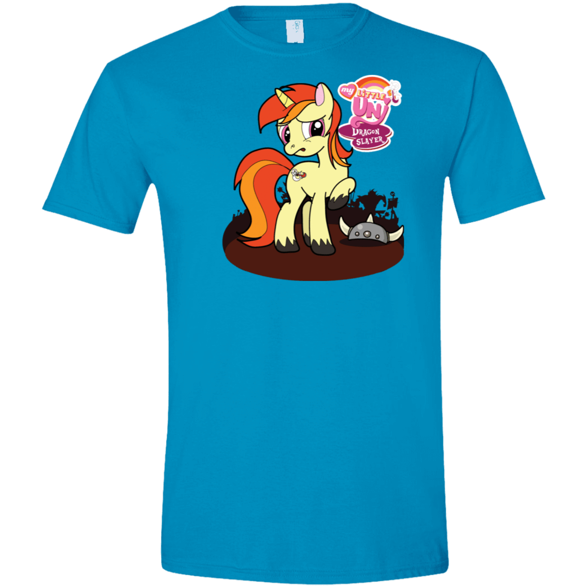 T-Shirts Sapphire / S My Little Uni Men's Semi-Fitted Softstyle