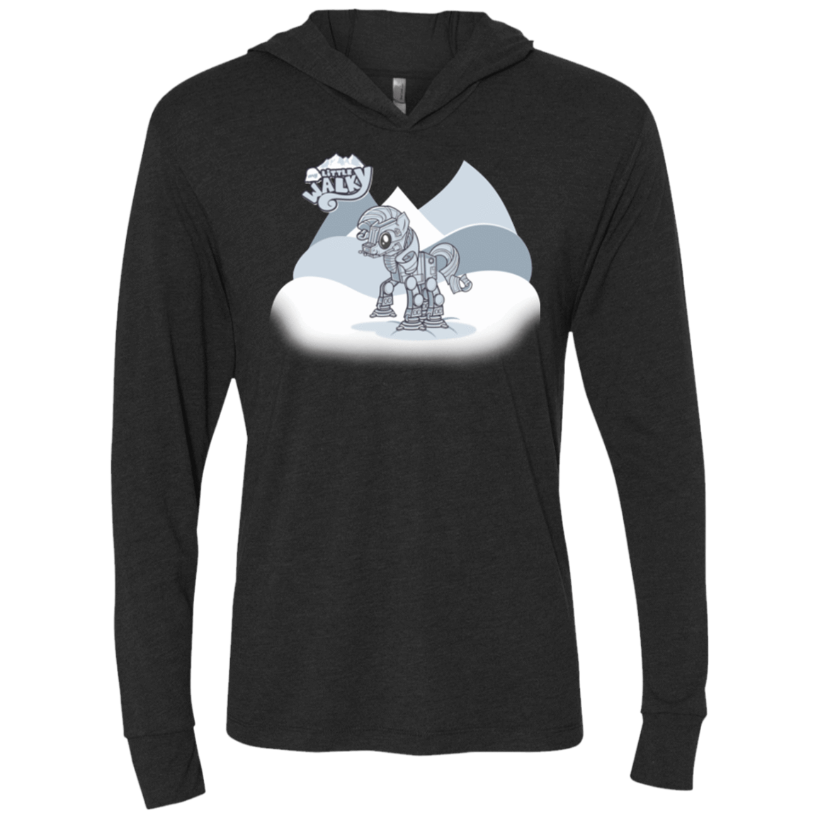 T-Shirts Vintage Black / X-Small my little walky Triblend Long Sleeve Hoodie Tee