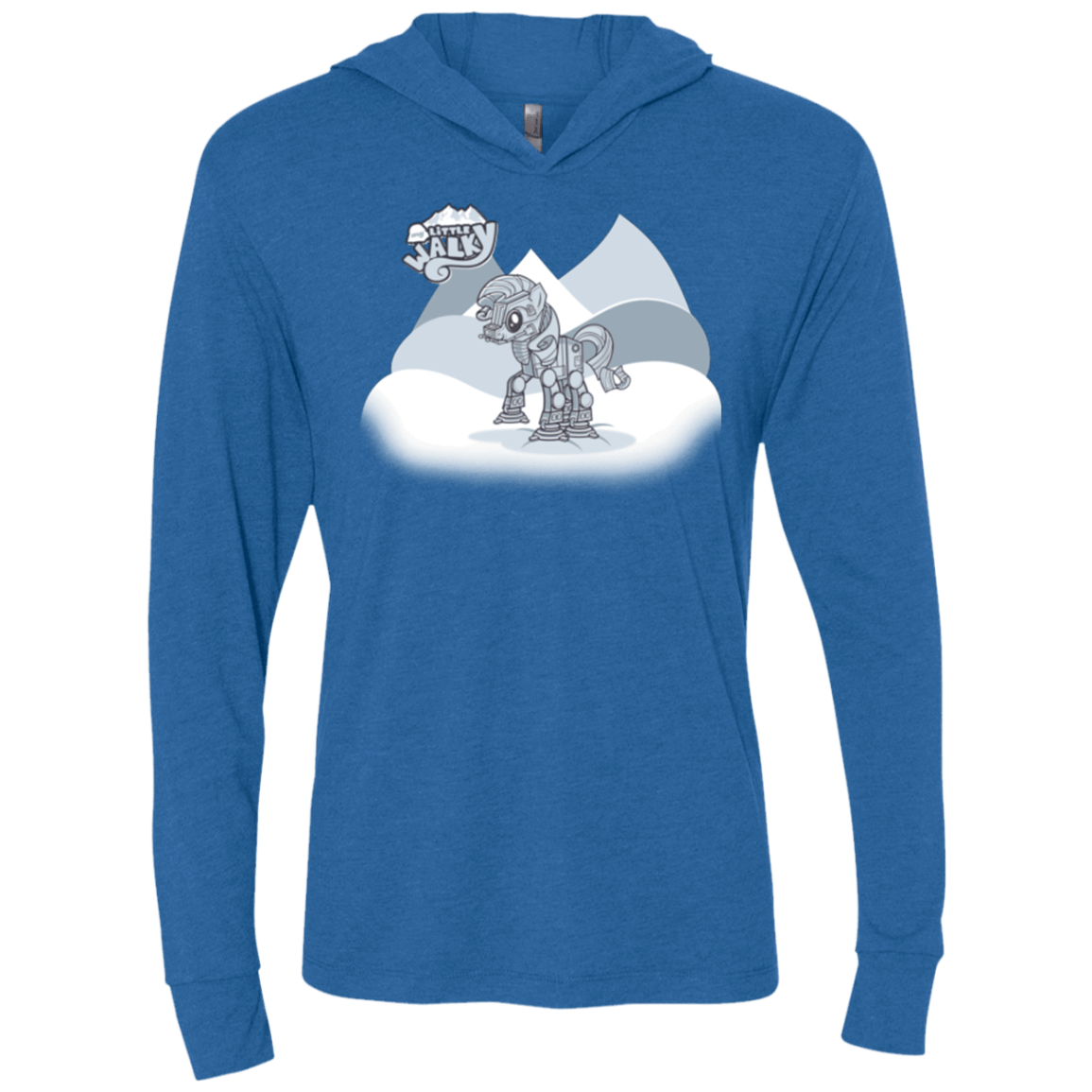 T-Shirts Vintage Royal / X-Small my little walky Triblend Long Sleeve Hoodie Tee