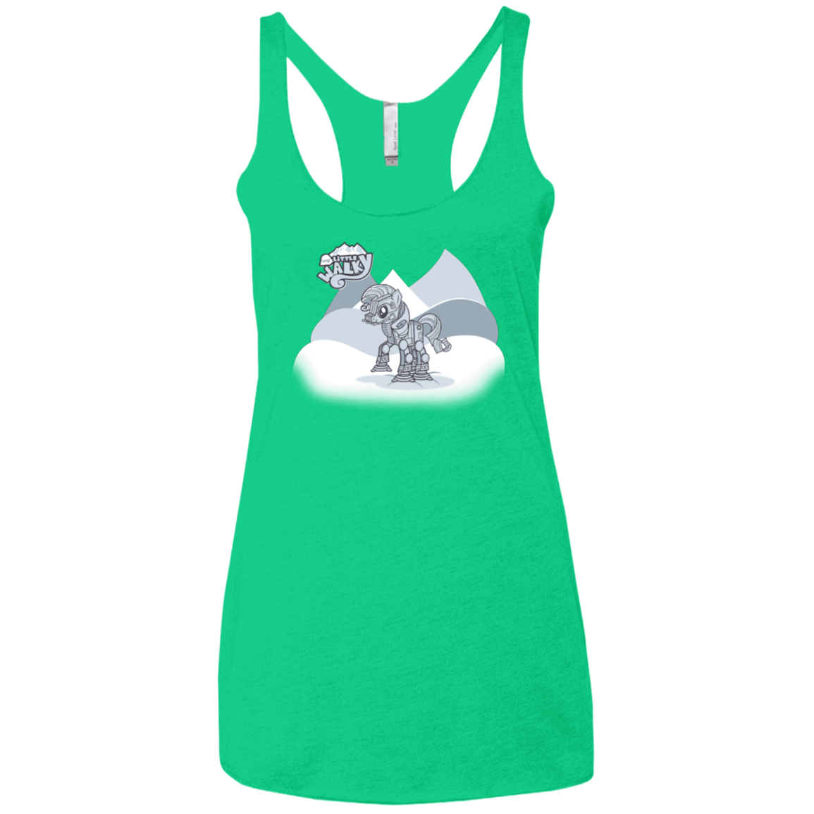 my little walky Women's Triblend Racerback Tank
