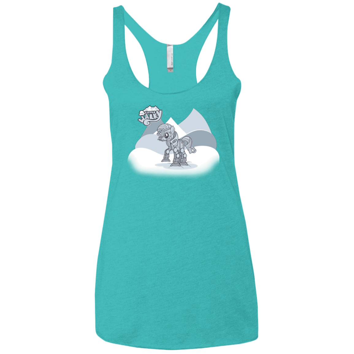 T-Shirts Tahiti Blue / X-Small my little walky Women's Triblend Racerback Tank