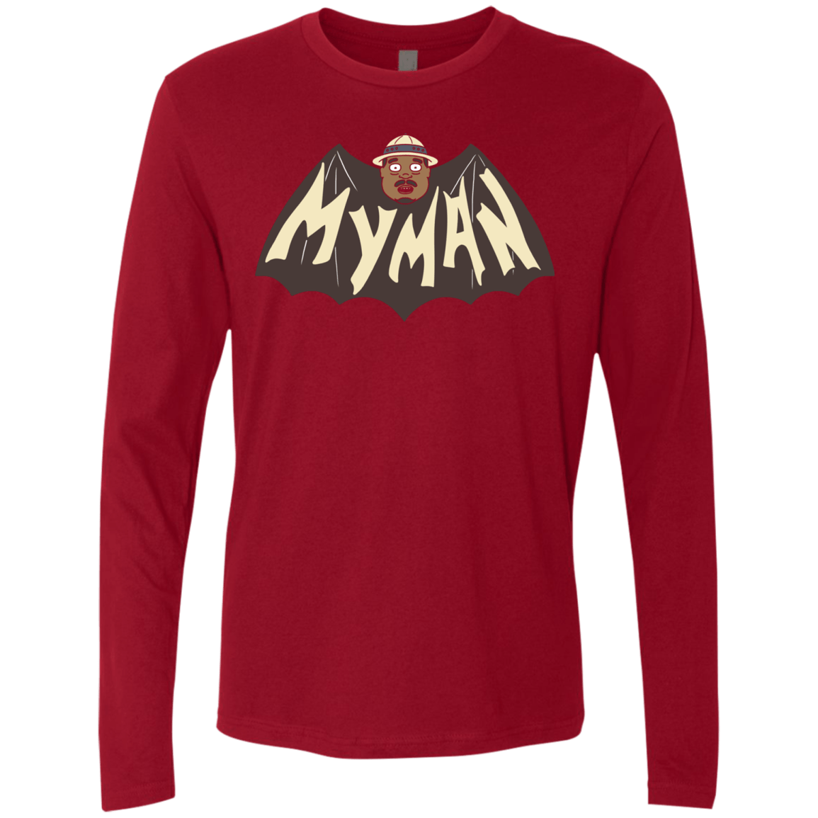T-Shirts Cardinal / S My Man! Men's Premium Long Sleeve