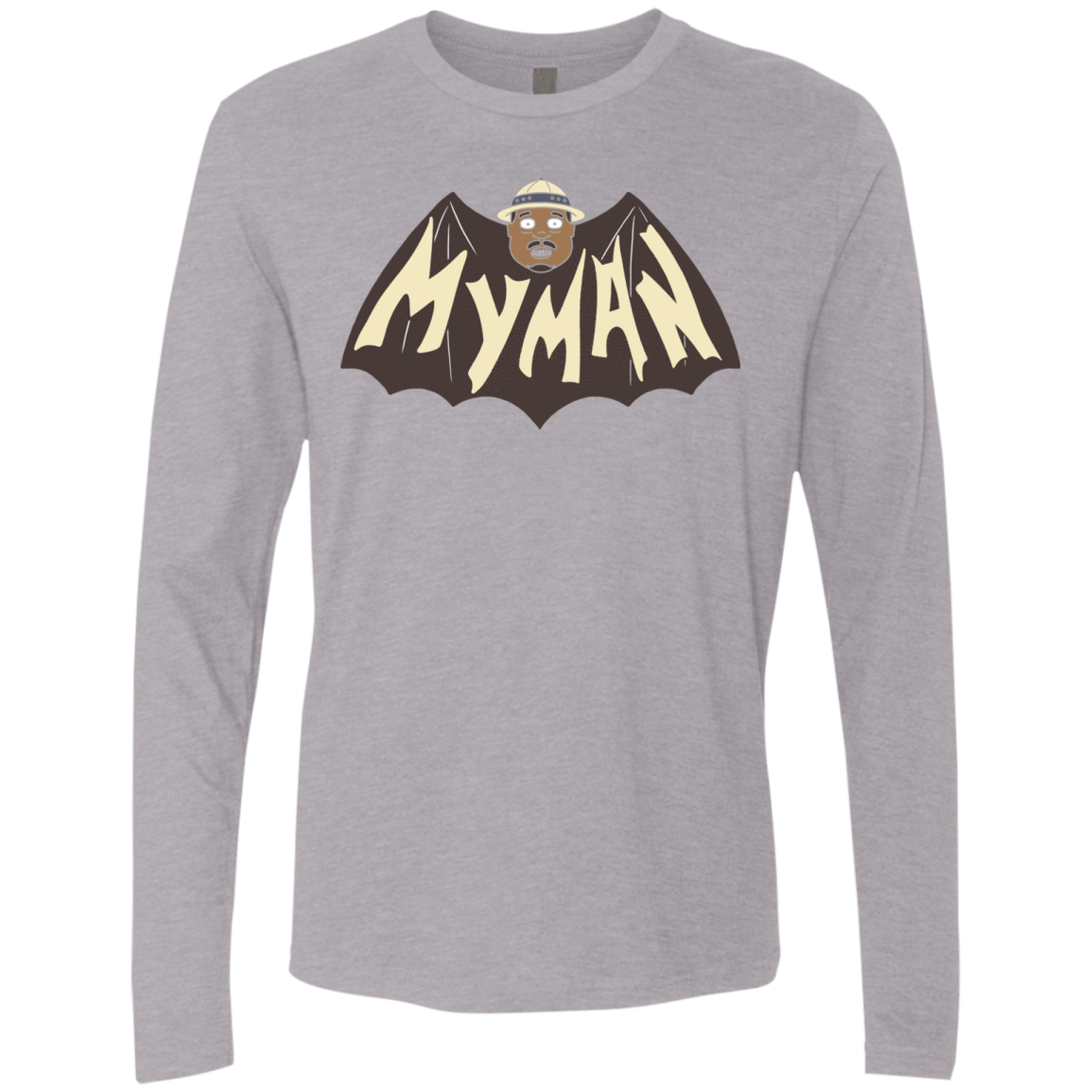T-Shirts Heather Grey / S My Man! Men's Premium Long Sleeve