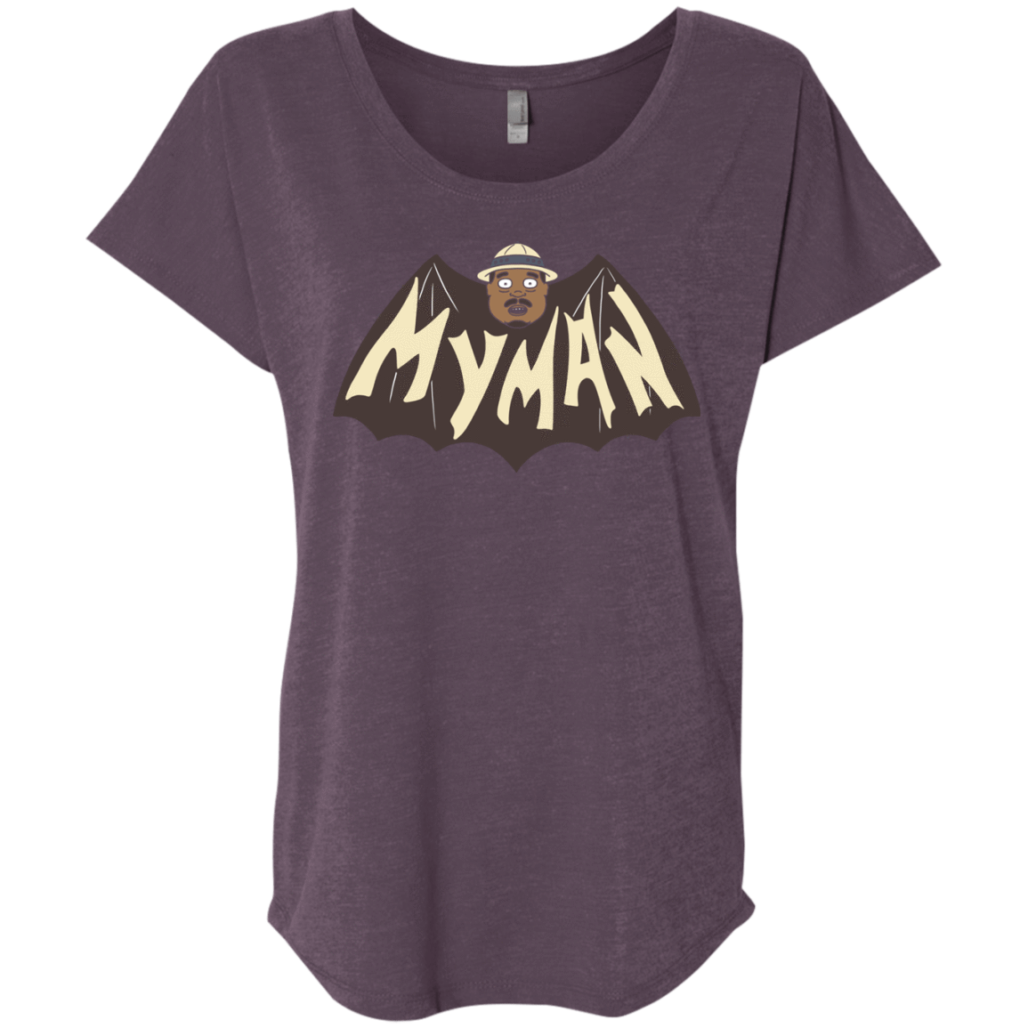 T-Shirts Vintage Purple / X-Small My Man! Triblend Dolman Sleeve