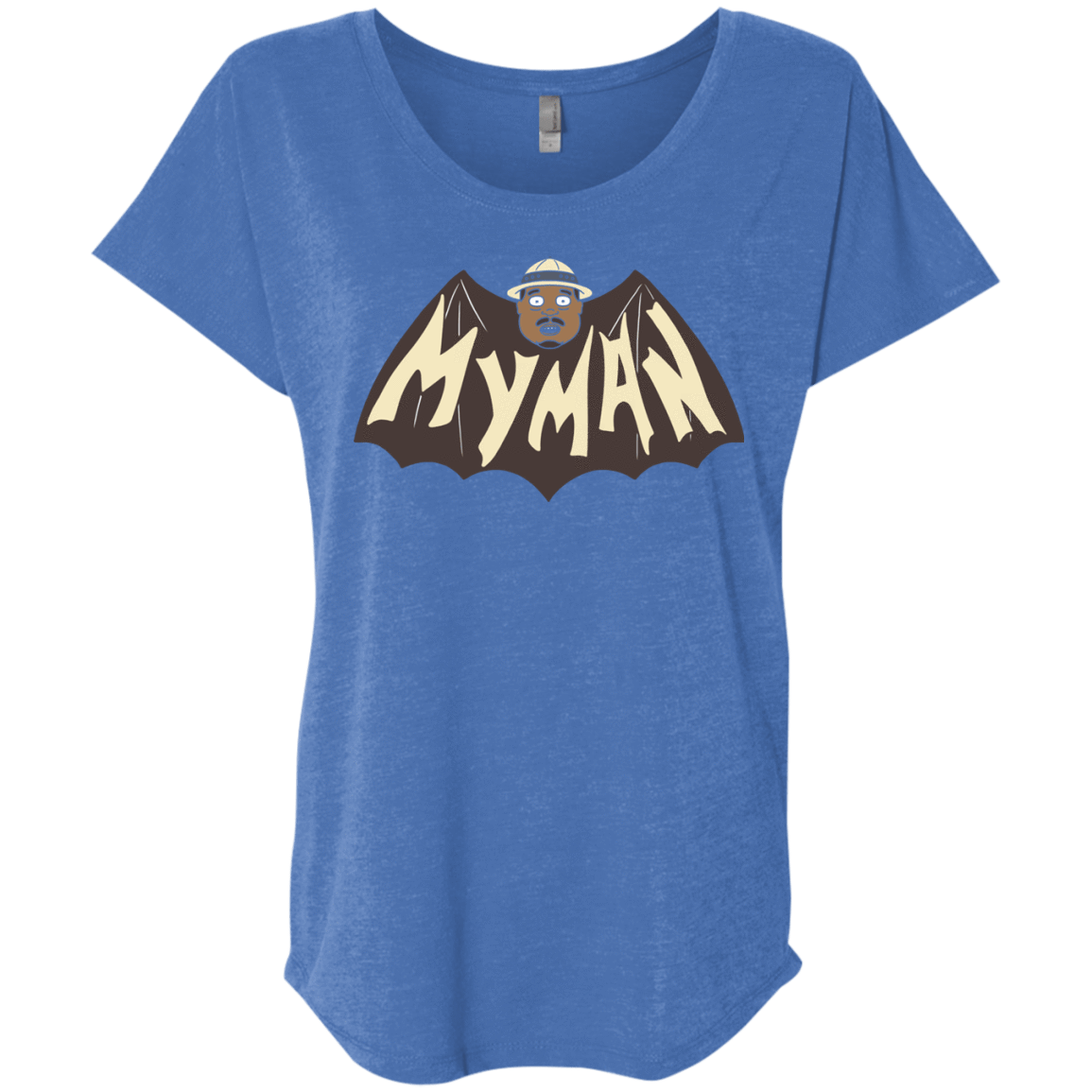 T-Shirts Vintage Royal / X-Small My Man! Triblend Dolman Sleeve